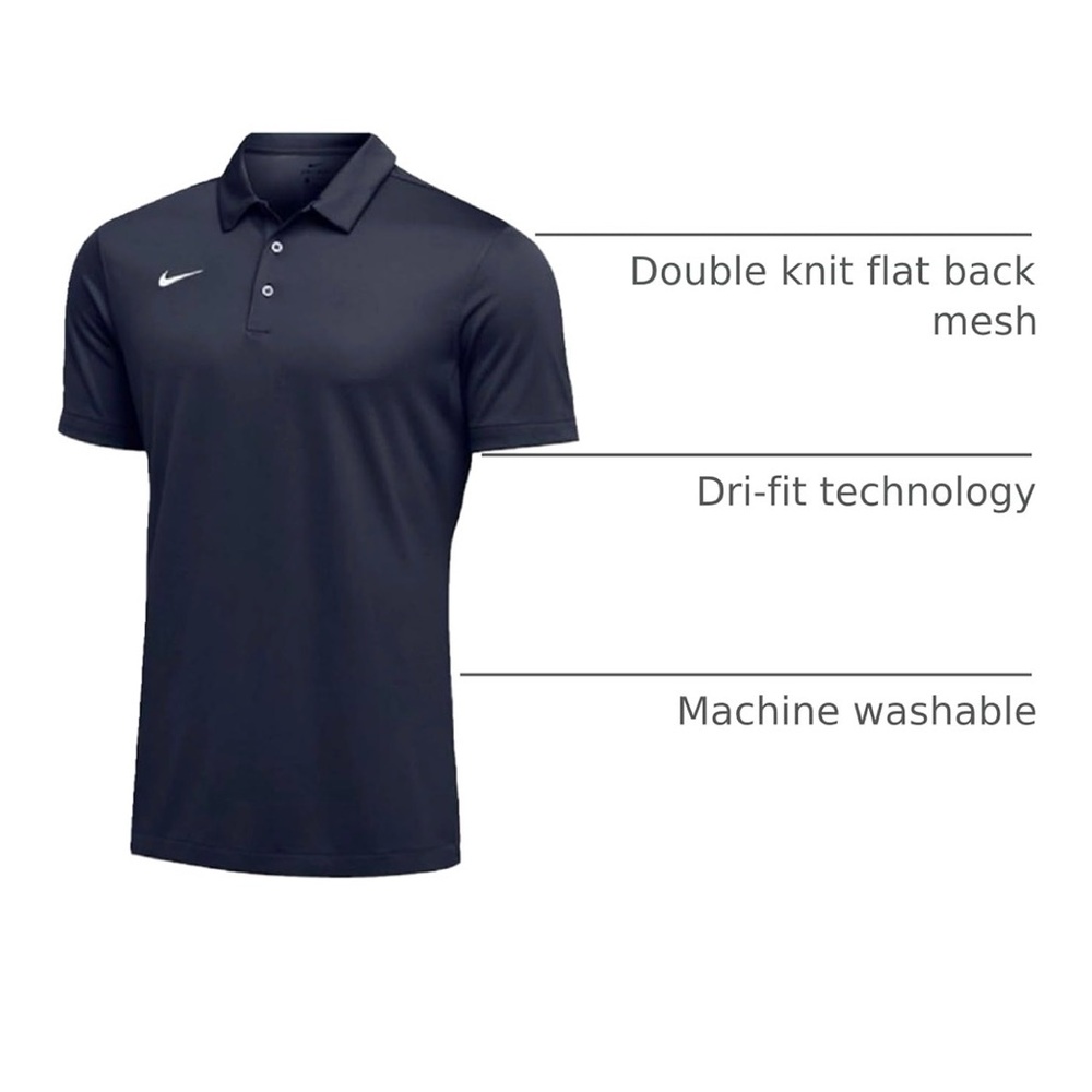 Nike Black DriFit Polo Shirt - Picture 5 of 5
